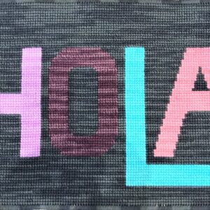 CAÑAMAZO GRUESO ALFOMBRA HOLA